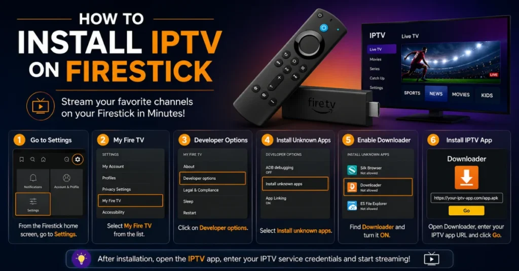 Install IPTV on Firestick guide