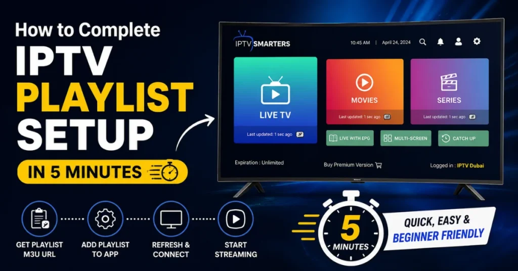 IPTV Dubai playlist setup