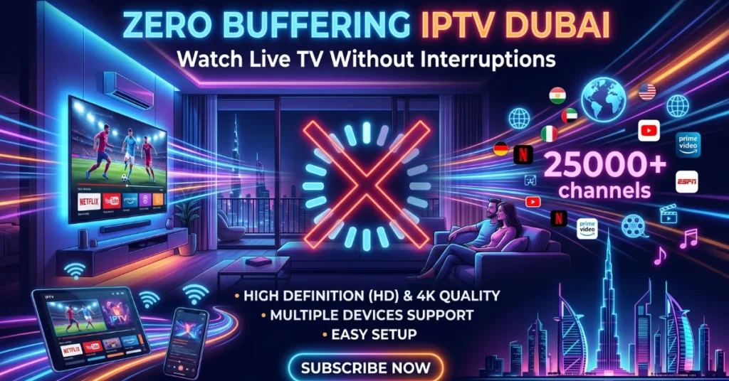 Zero Buffering IPTV Dubai