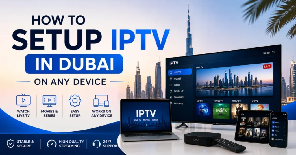 Setup IPTV Dubai Easily