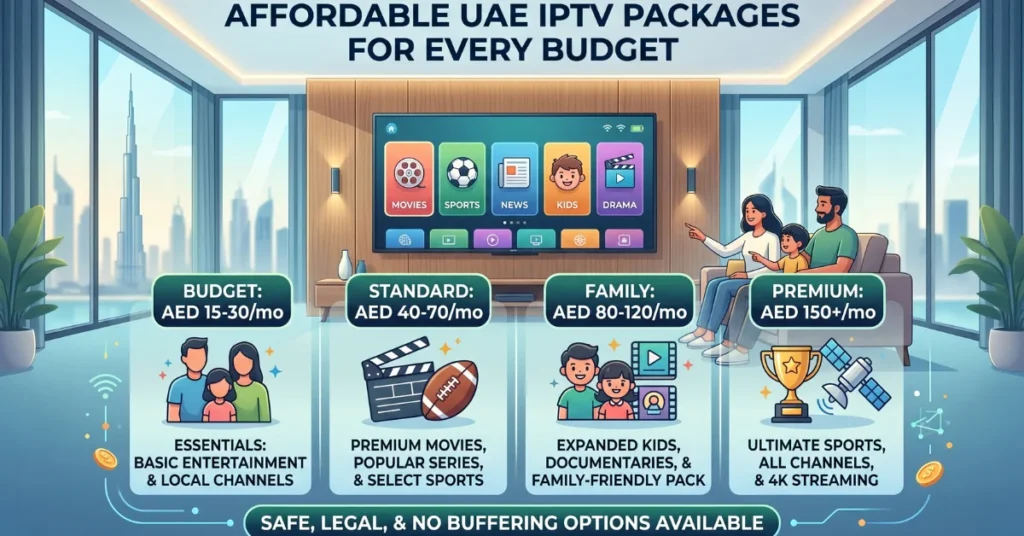 Affordable IPTV UAE packages