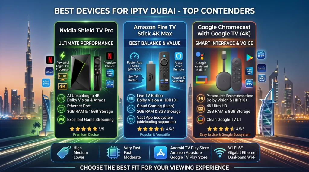 Best Device for IPTV Dubai
