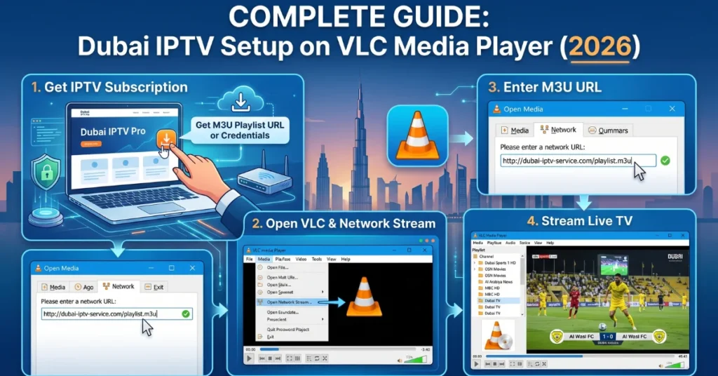 IPTV Dubai VLC Setup