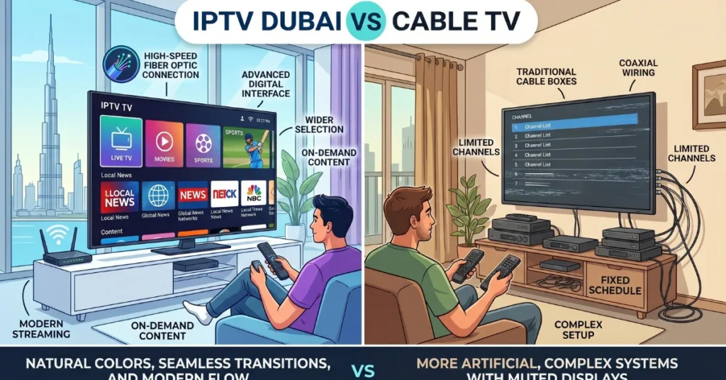 IPTV Dubai Vs Cable