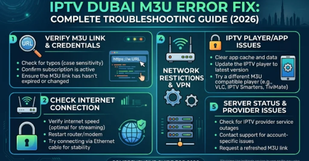 IPTV Dubai M3U Error