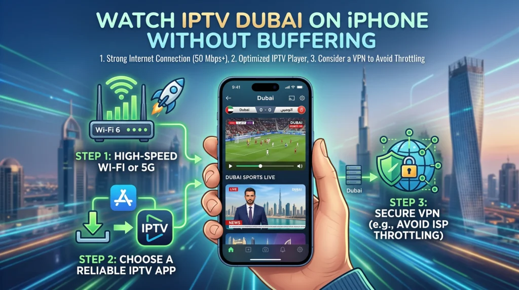 IPTV Dubai on iPhone