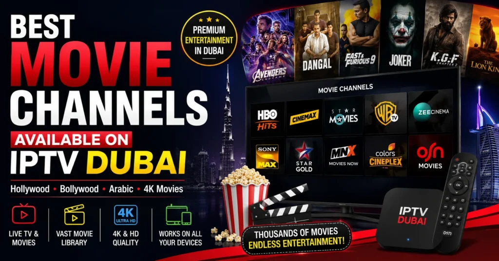 Best Movie Channels on IPTV Dubai