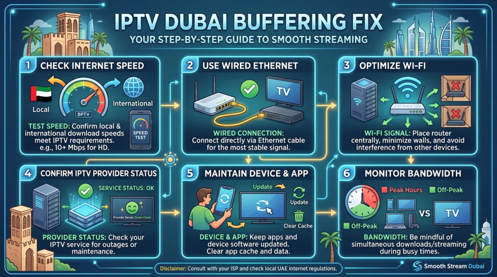 IPTV Dubai buffering fix