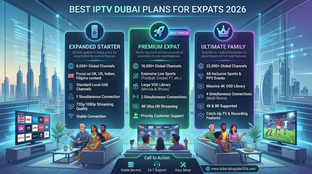Best IPTV Dubai Plans for Expats